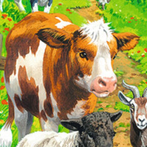 New sealed Ravensburger 100XXL Puzzle-Animals Get Together 100 Pcs Farm Animals - Picture 5 of 16